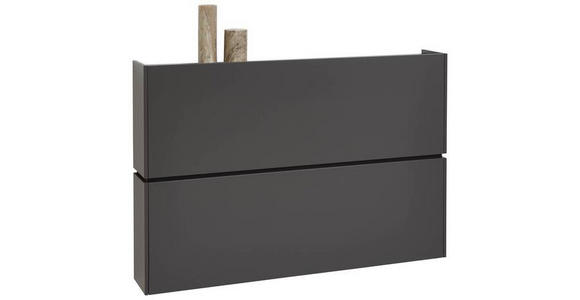 HÄNGESCHUHSCHRANK 140/93/22 cm  - Graphitfarben, Design, Holzwerkstoff (140/93/22cm) - Voleo