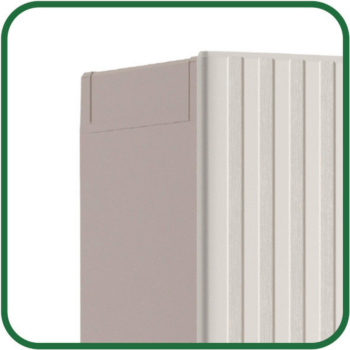 MEHRZWECKSCHRANK 80/180/45 cm  in Sandfarben, Beige  - Sandfarben/Beige, Basics, Kunststoff (80/180/45cm) - MID.YOU