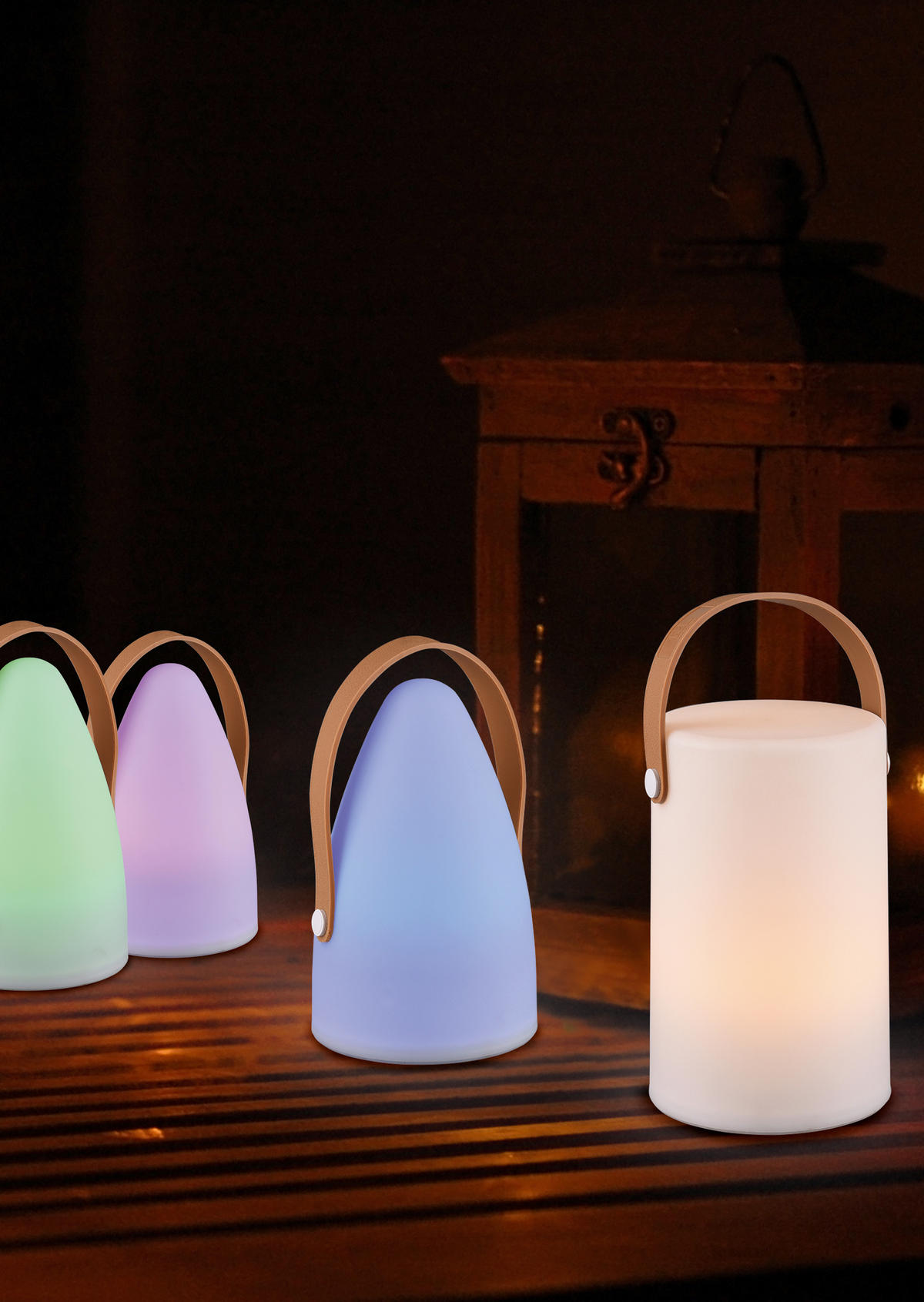 LED-UTOMHUSLAMPA - vit, Design, plast (13/20,5cm)