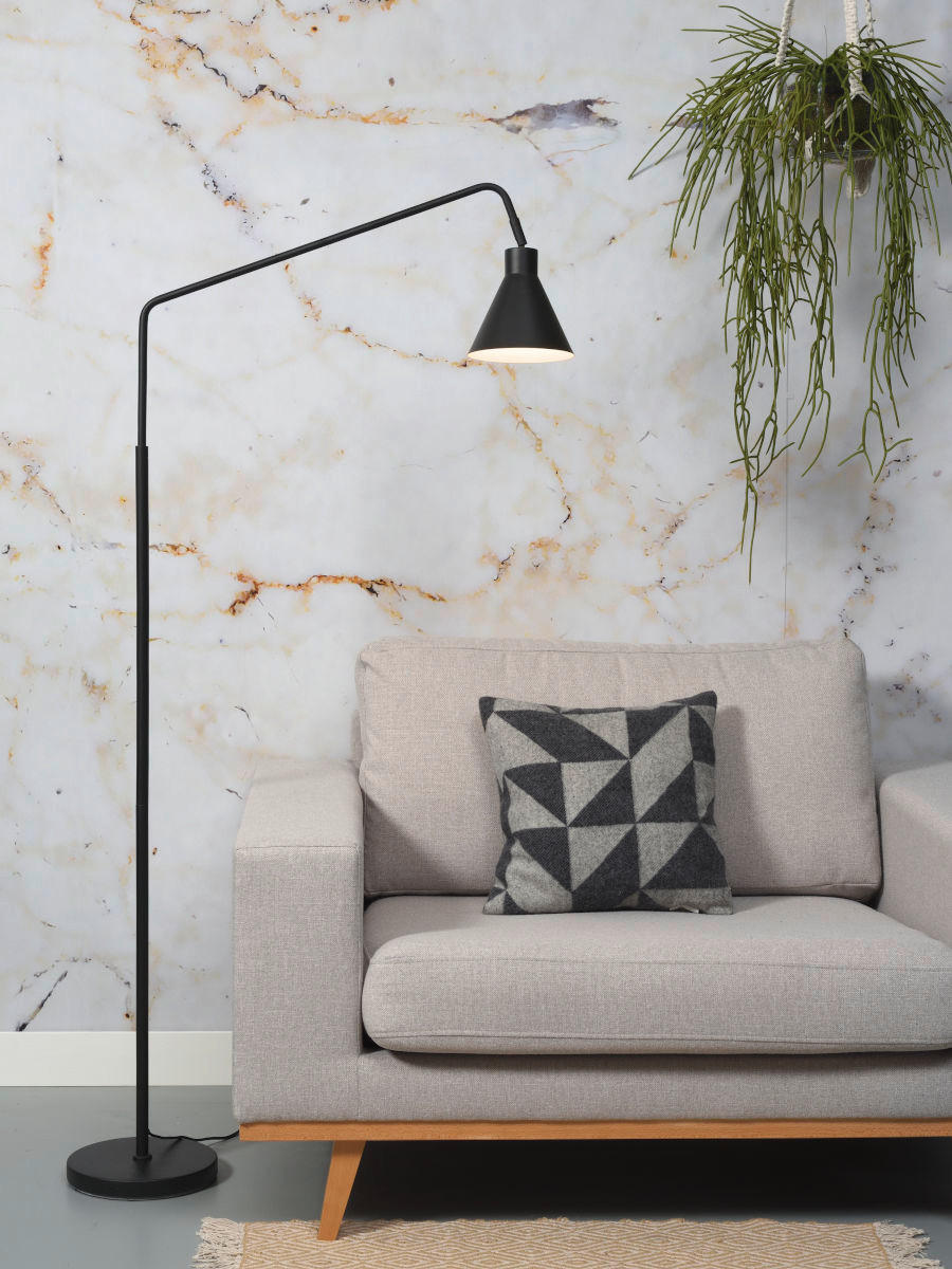 STEHLEUCHTE  89/153 cm   - Schwarz, Design, Metall (89/153cm) - It's about Romi