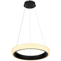 VISEČA LED-SVETILKA  Tabano //3000-6500 K/230 V/ - črna/opal, Design, kovina/umetna masa (49,5/120cm) - Globo