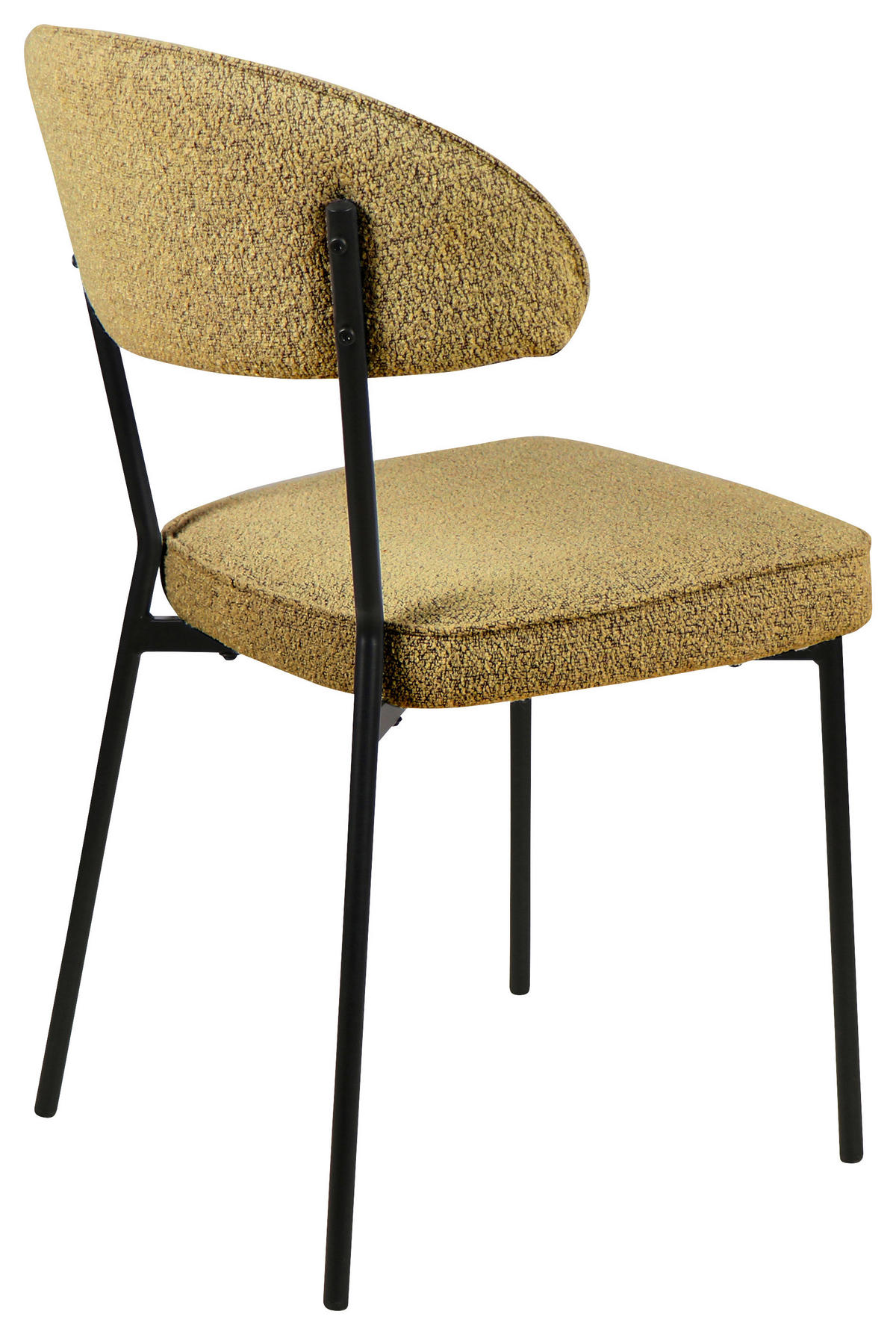 STOLICA  žuta  drvo, metal, tekstil      - žuta/crna, Design, drvo/metal (46/83,5/58cm) - Hom`in
