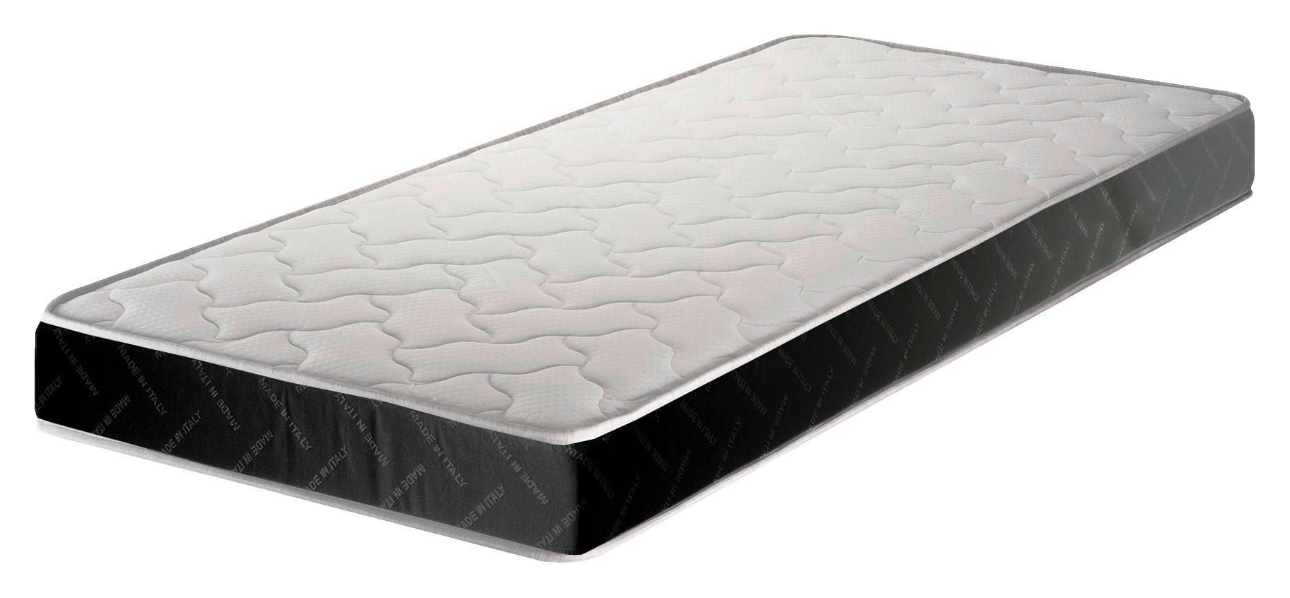 Saltea 90/200 cm  - alb/negru, Modern, textil (90/200cm)