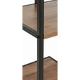 REGAL Naturfarben, Schwarz  - Schwarz/Naturfarben, Basics, Holzwerkstoff/Metall (70/170/33cm) - Xora