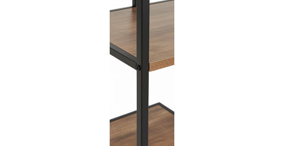 REGAL Naturfarben, Schwarz  - Schwarz/Naturfarben, Basics, Holzwerkstoff/Metall (70/170/33cm) - Xora