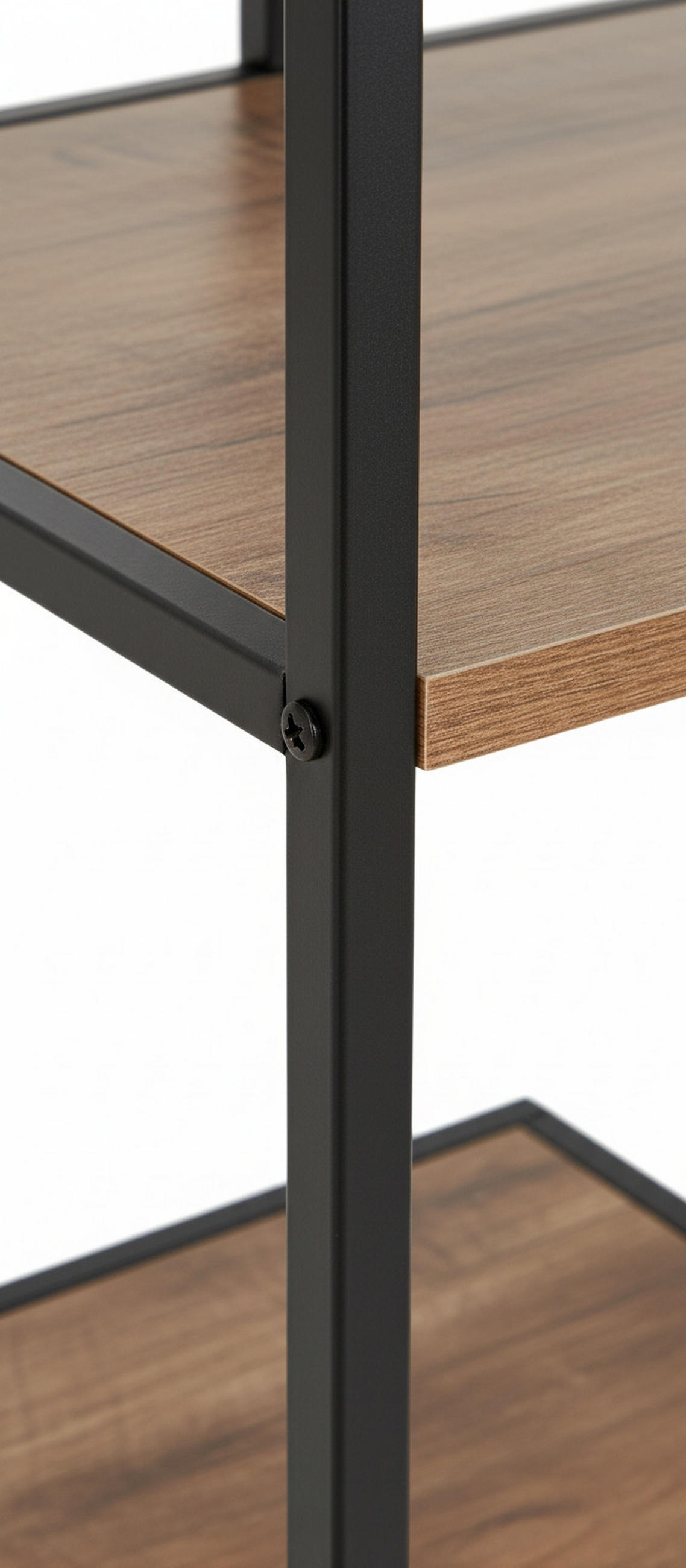REGAL Naturfarben, Schwarz  - Schwarz/Naturfarben, Basics, Holzwerkstoff/Metall (70/170/33cm) - Xora