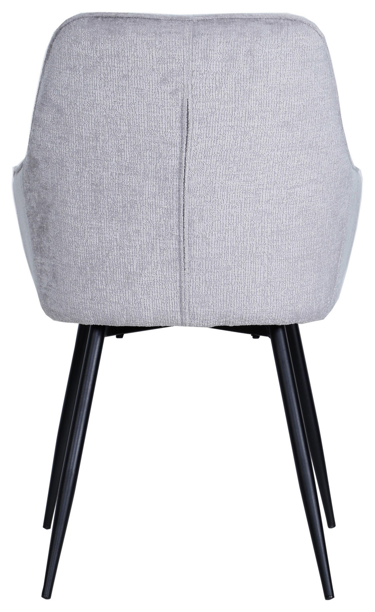 ARMLEHNSTUHL  in Eisen Bouclé  - Schwarz/Grau, MODERN, Holz/Textil (58/84/61cm) - MID.YOU