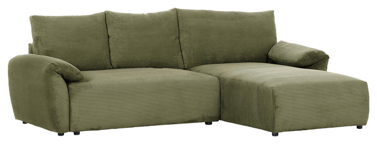HÖRNSOFFA i manchester mörkgrön  - svart/mörkgrön, Klassisk, textil/plast (266/180cm) - MID.YOU