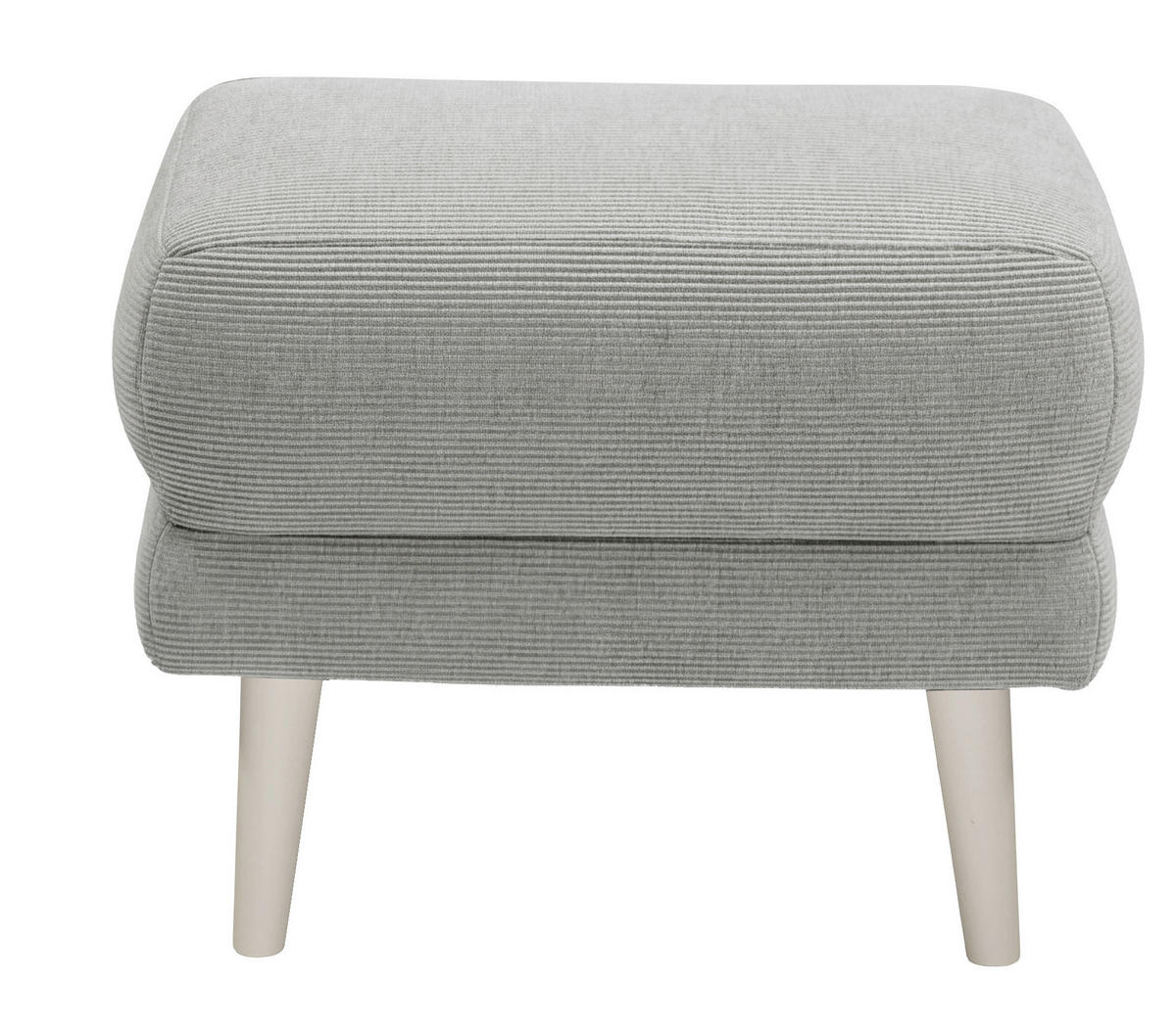 HOCKER Textil Grau  - Kaschmir/Grau, Modern, Holz/Textil (63/43/42cm) - MID.YOU