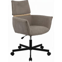 OTOČNÁ STOLIČKA, tkaná textília, tmavosivá - čierna/tmavosivá, Modern, kov/drevo (62/86/56cm) - MID.YOU