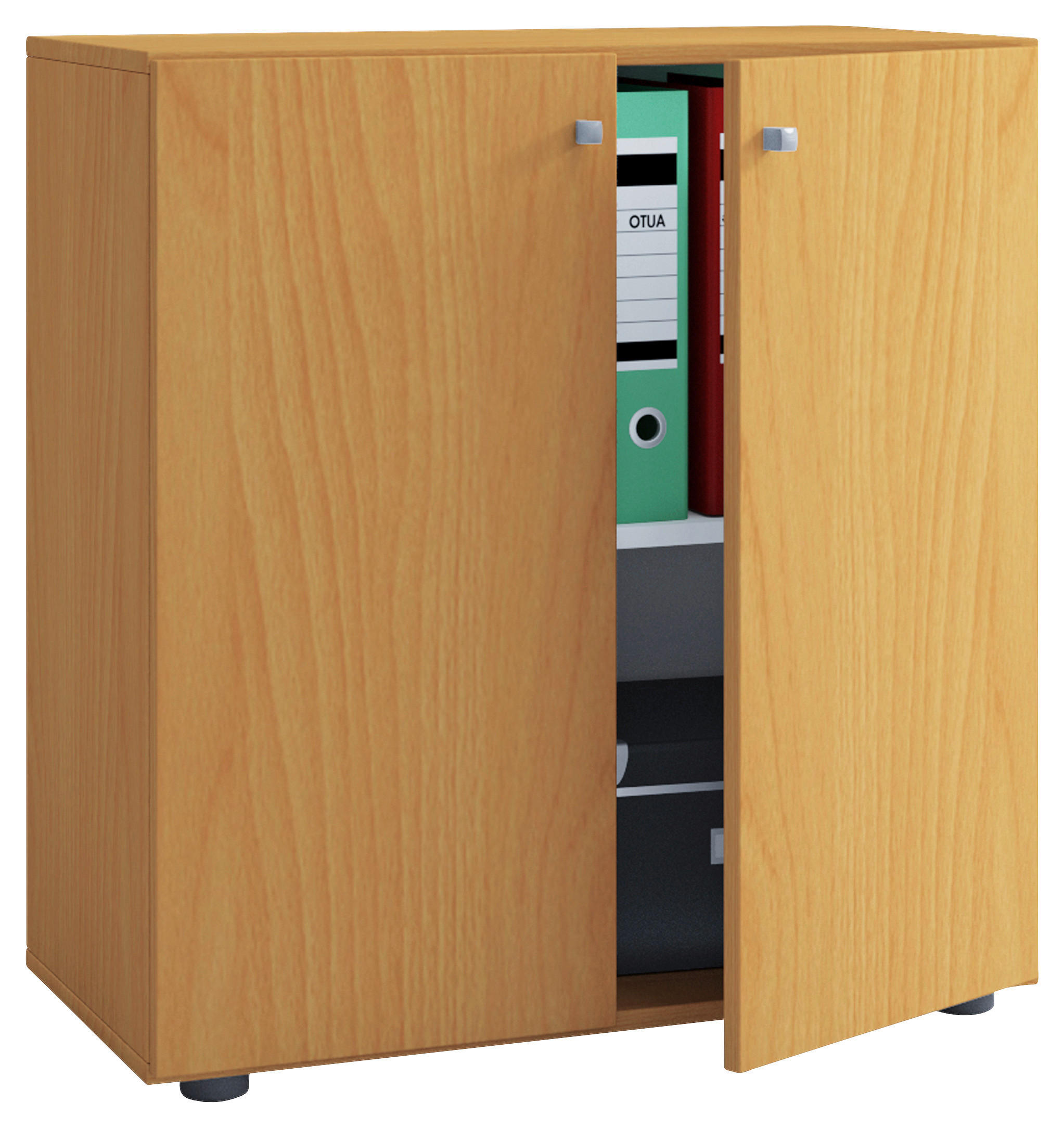 AKTENSCHRANK Buchefarben  - Buchefarben/Nussbaumfarben, Basics, Holzwerkstoff (70/74/39cm) - MID.YOU