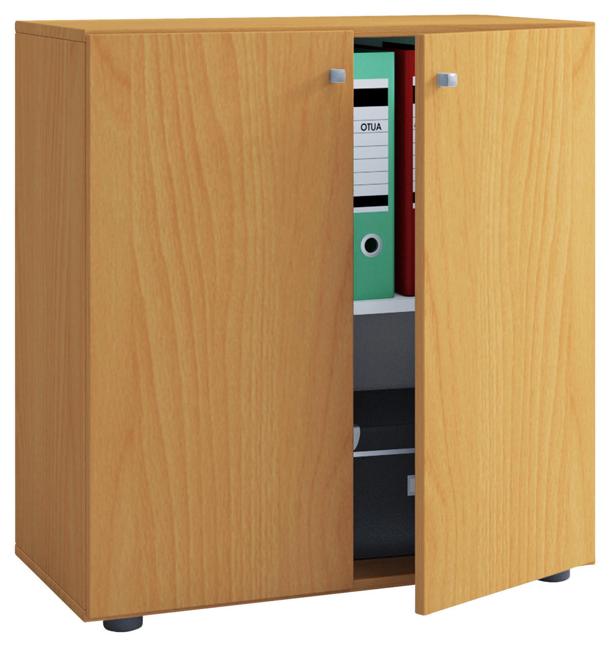 AKTENSCHRANK Buchefarben  - Buchefarben/Nussbaumfarben, Basics, Holzwerkstoff (70/74/39cm) - MID.YOU