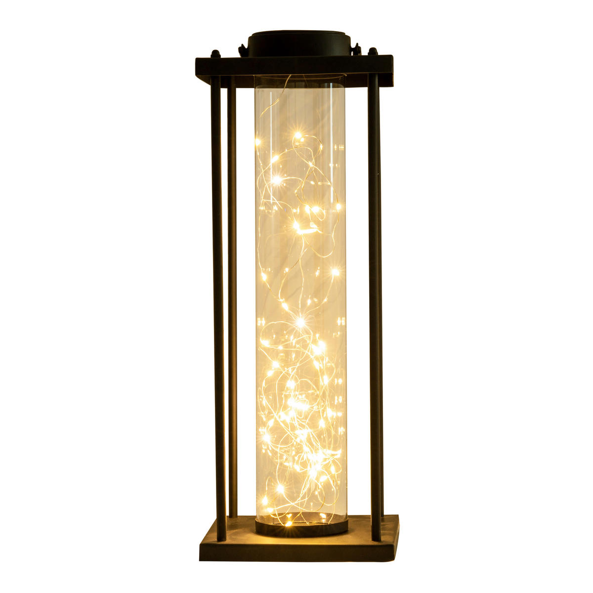 SOLARLEUCHTE  - Klar/Schwarz, Basics, Glas/Kunststoff (16,5/16,5/51,5cm) - Näve