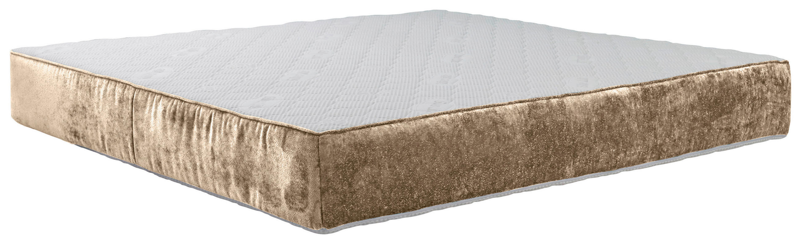 TASCHENFEDERKERNMATRATZE 180/200 cm Höhe ca. 25 cm 7 -Zonen - Beige/Weiß, Trend, Textil (180/200cm) - Esposa