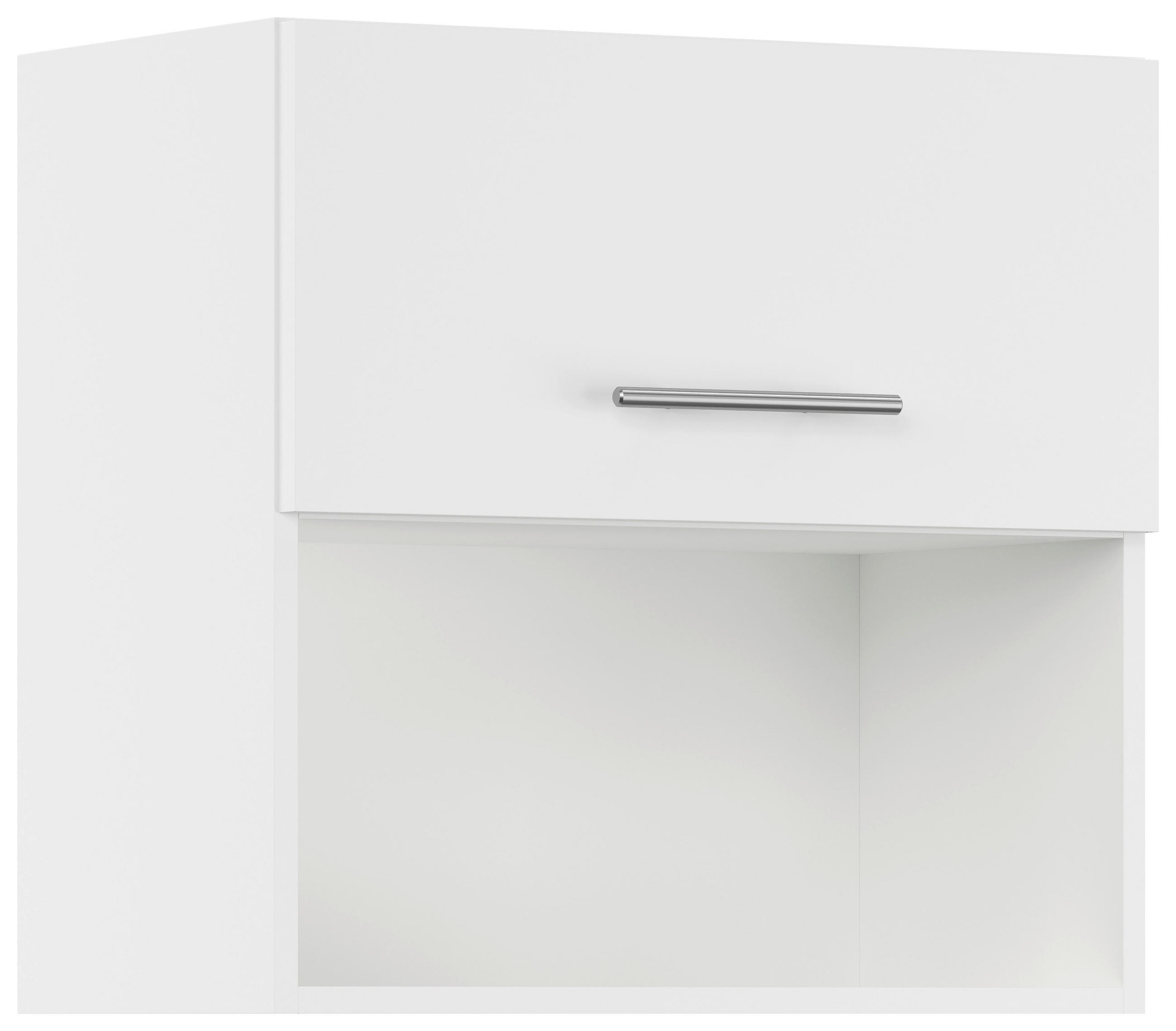 KÜCHENOBERSCHRANK 60/57,9/34,2 cm  in Weiß  - Edelstahlfarben/Weiß, Basics, Holzwerkstoff/Metall (60/57,9/34,2cm) - Impuls