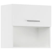 KÜCHENOBERSCHRANK 60/57,9/34,2 cm  in Weiß  - Edelstahlfarben/Weiß, Basics, Holzwerkstoff/Metall (60/57,9/34,2cm) - Impuls