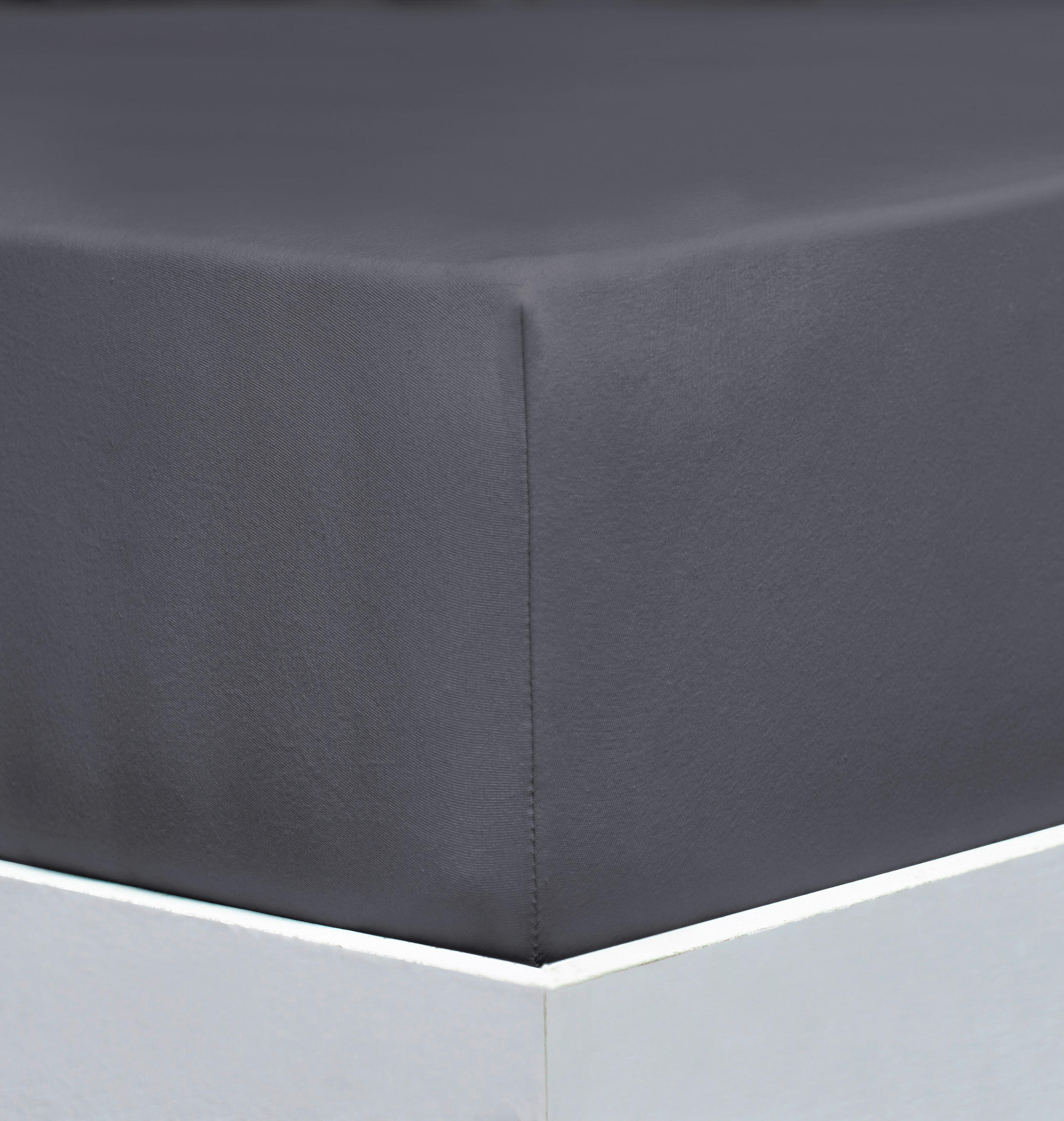 SPANNLEINTUCH 140-160/200-220 cm Jersey - Dunkelgrau, Basics, Textil (140-160/200-220cm) - Florella