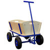 BOLLERWAGEN BILLY BEACH WAGON Blau 61/94,5/97 cm  - Blau, KONVENTIONELL, Holz/Metall (61/94,5/97cm) - Ambia Garden
