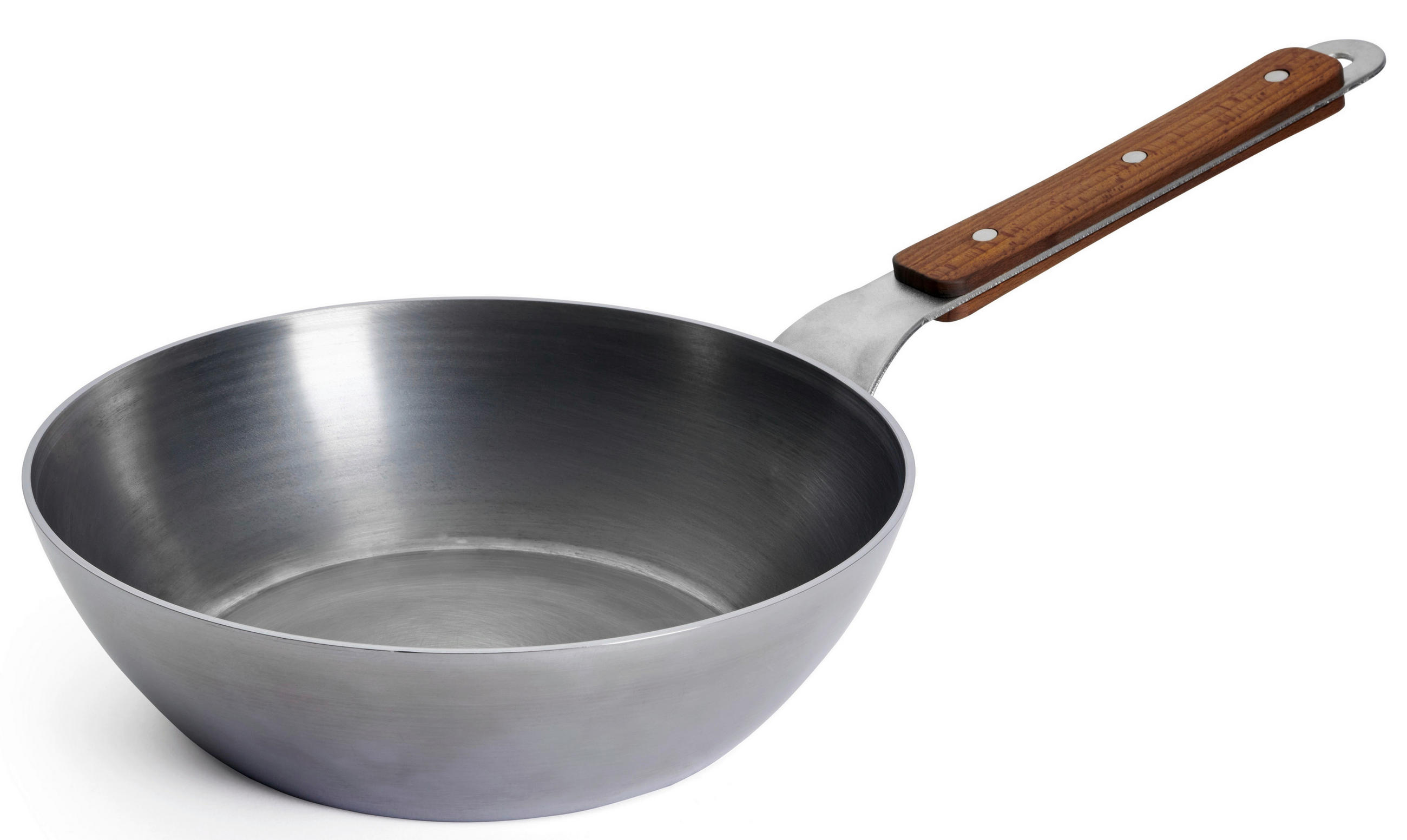 BRATPFANNE Carbon Steel 24 cm  - Silberfarben, Basics, Metall (24cm) - WOLL