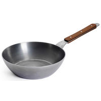 BRATPFANNE Carbon Steel 24 cm  - Silberfarben, Basics, Metall (24cm) - WOLL