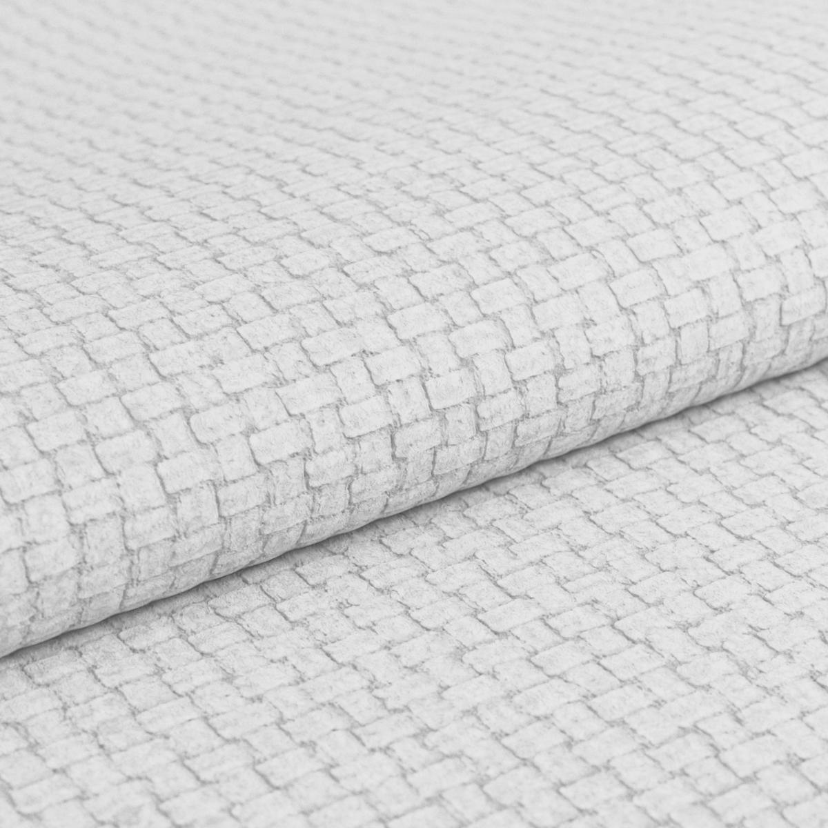 ECKSOFA Silberfarben Chenille Rücken echt, Kopfteilverstellung  - Silberfarben/Schwarz, KONVENTIONELL, Holz/Textil (286/203cm) - MID.YOU