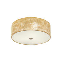 DECKENLEUCHTE  47/19,5 cm    - Champagner/Goldfarben, Konventionell, Textil/Metall (47/19,5cm) - Eglo
