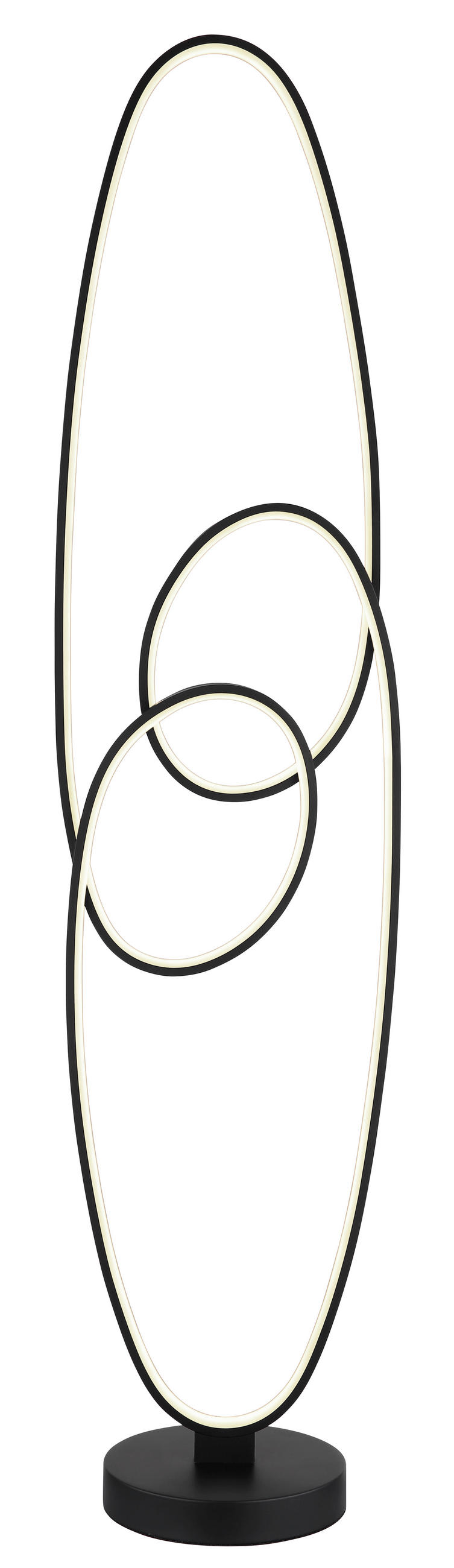 STOJACÍ LED LAMPA, 29/20/122 cm - bílá/černá, Design, kov/plast (29/20/122cm) - Globo
