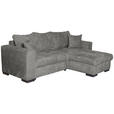 ECKSOFA Grau Webstoff  - Braun/Grau, KONVENTIONELL, Holz/Textil (170/235cm) - Carryhome