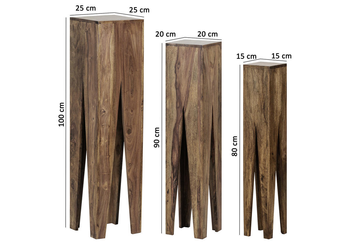 SET STOLIĆA ZA CVIJEĆE - boje Sheeshama, Design, drvo - MID.YOU