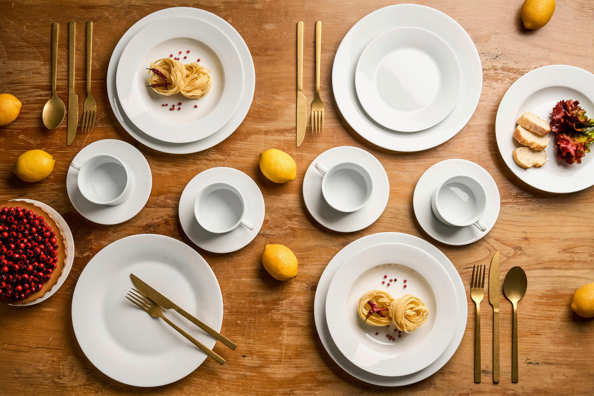 KAFFEESERVICE Berlin 18-teilig  - Weiß, Basics, Keramik - Van Well