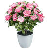 KUNSTPFLANZE 32 cm  - Dunkelrosa/Weiß, Design, Kunststoff (32cm) - P & B