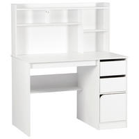 SCHREIBTISCH 110/60/131 cm Weiß  - Weiß, MODERN, Holzwerkstoff (110/60/131cm) - Livetastic