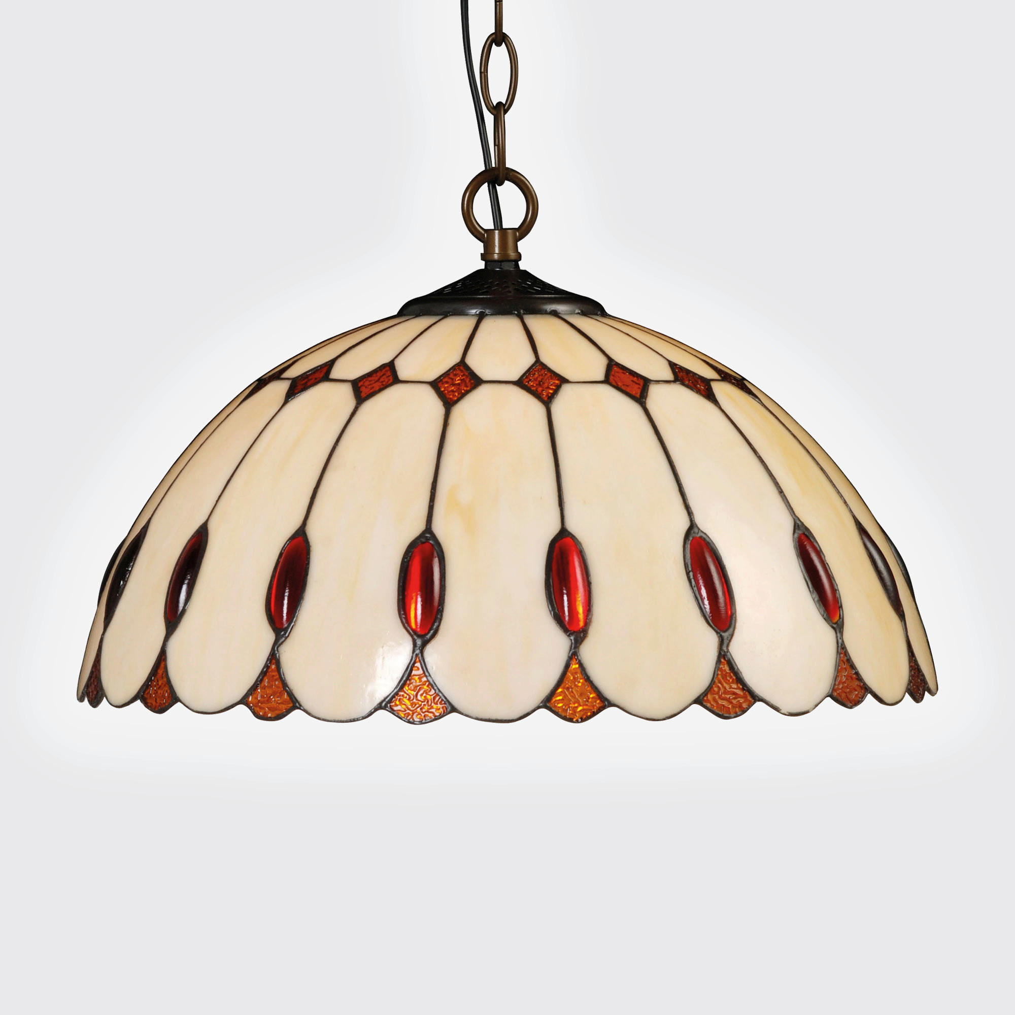 FÜGGŐLÁMPA 40/120/40 cm  - többszínű, Basics, Üveg (40/120/40cm)