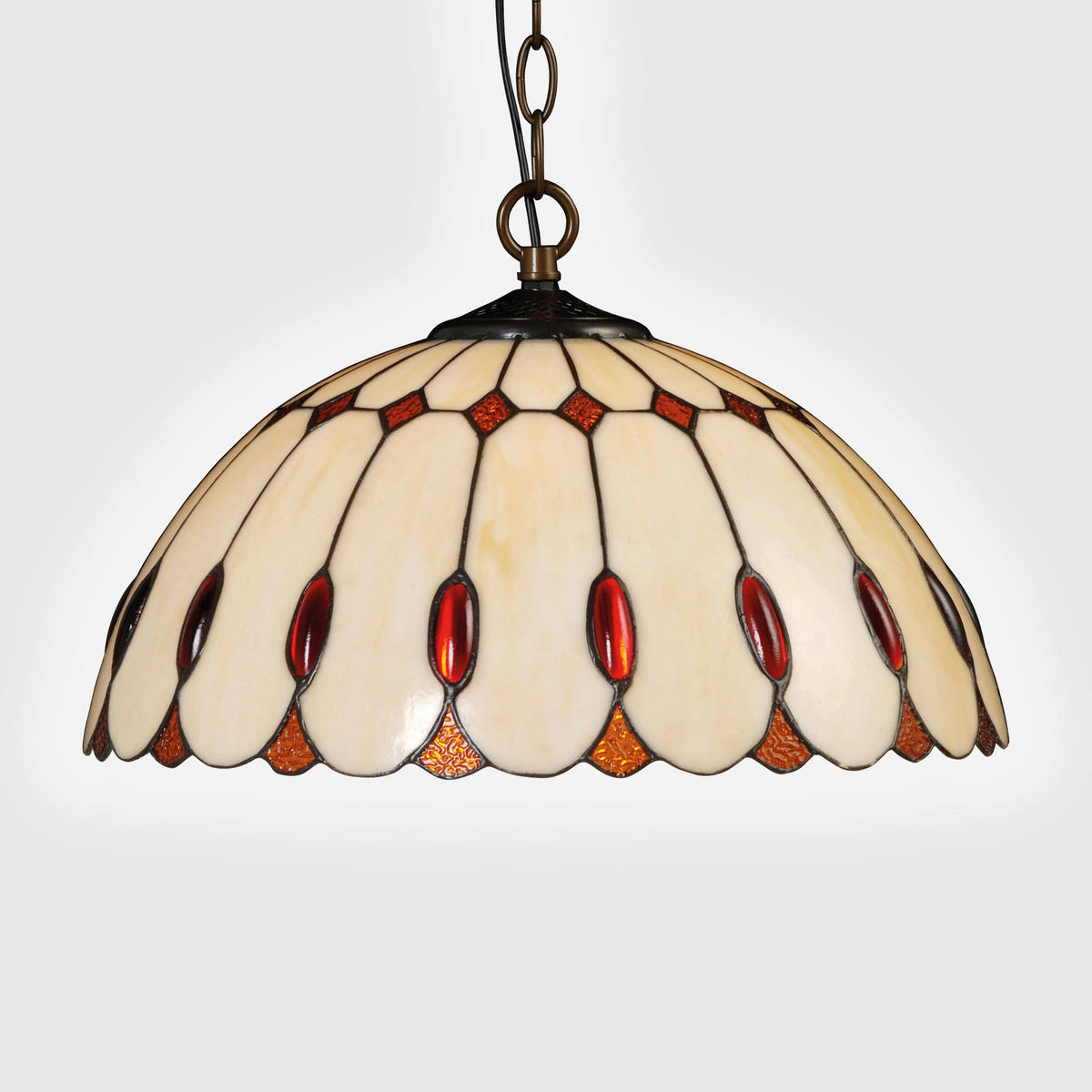 FÜGGŐLÁMPA 40/120/40 cm  - többszínű, Basics, Üveg (40/120/40cm)