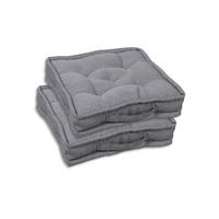 GARTENSITZKISSENSET Uni  - Grau, Basics, Textil (40/8/40cm)