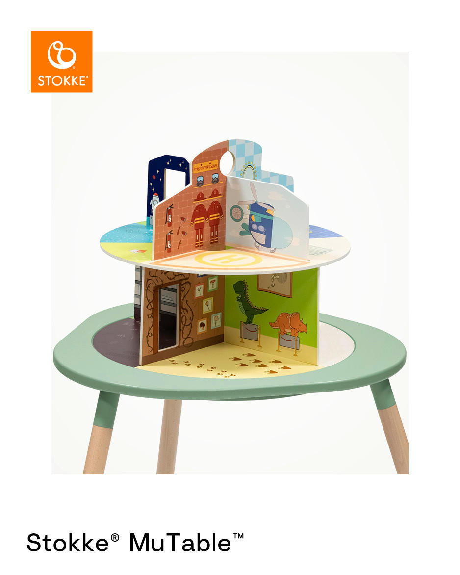 PUPPENHAUS - Multicolor, Basics, Holz (54/43/54cm) - Stokke