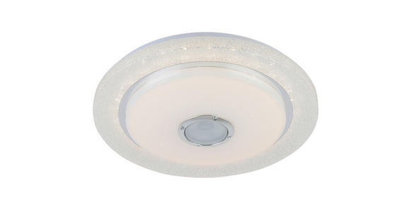 LED-DECKENLEUCHTE 38/8 cm - Chromfarben/Weiß, Trend, Kunststoff/Metall (38/8cm) - Novel