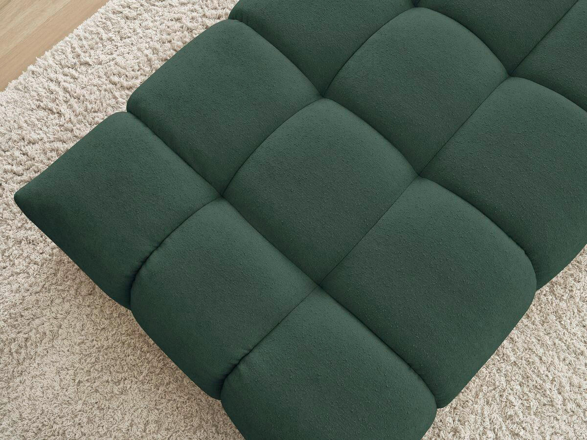 HOCKER EVEREST Struktur Grün  - Schwarz/Grün, MODERN, Kunststoff/Textil (166/100/40cm)