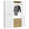GARDEROBE 4-teilig  in 152/193/34 cm  - Weiß, KONVENTIONELL, Holzwerkstoff (152/193/34cm) - MID.YOU