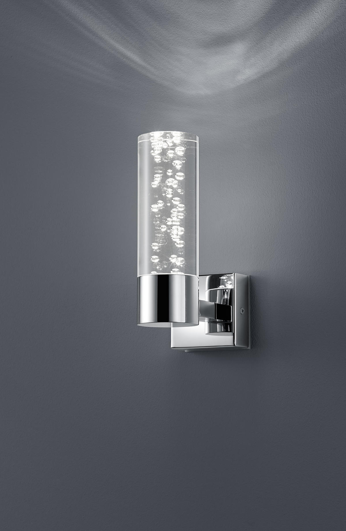BADEZIMMER-WANDLEUCHTE Bolsa   - Klar/Chromfarben, Design, Kunststoff/Metall (19,0/7,0/12,0cm) - Trio Leuchten
