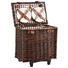 PICKNICK-SET, 28-TEILIG Dunkelbraun - Dunkelbraun, LIFESTYLE, Holz (42/38/28cm) - Landscape