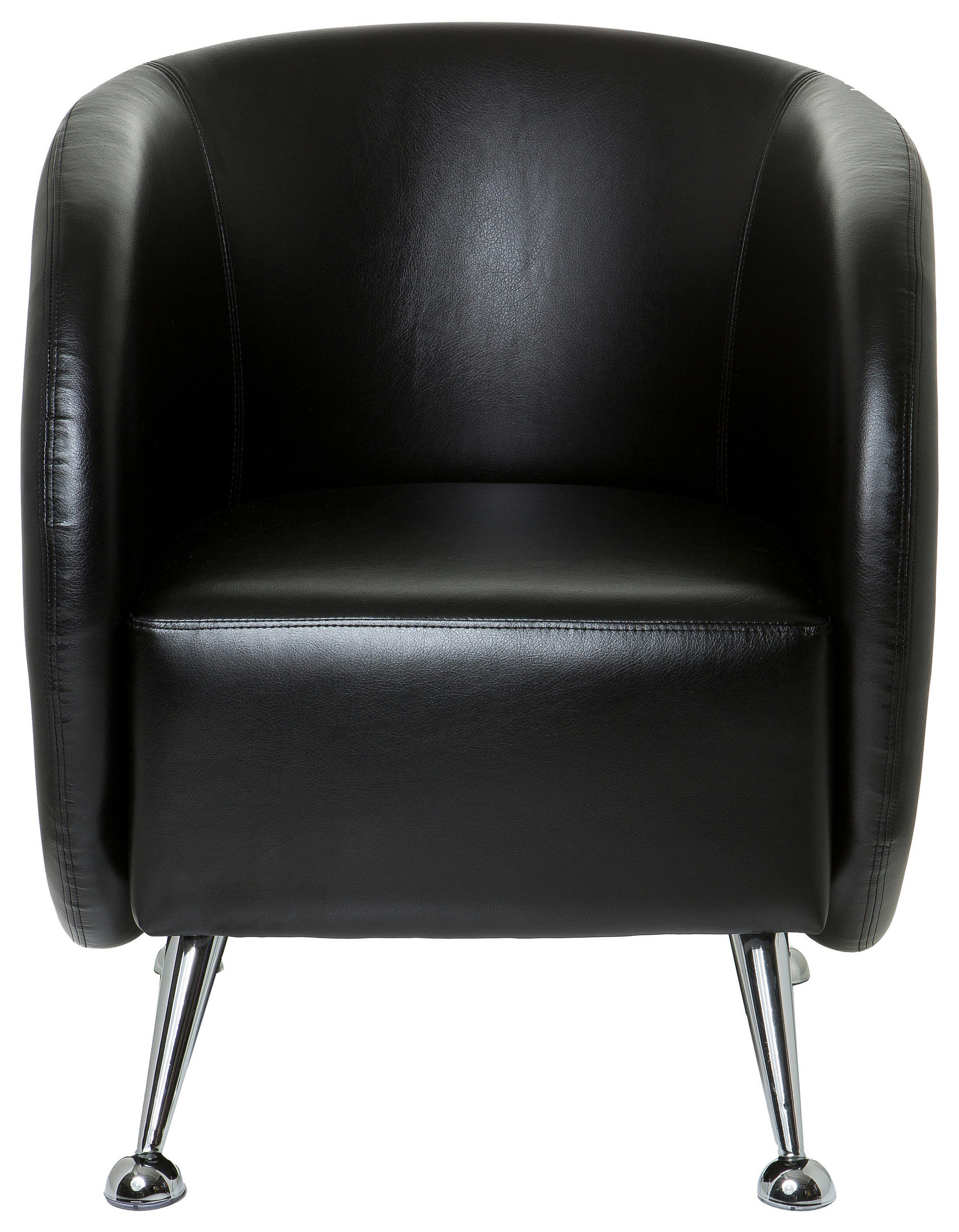 FOTELJ, črna tekstil - barve kroma/črna, Moderno, kovina/tekstil (60/85/50cm) - MID.YOU