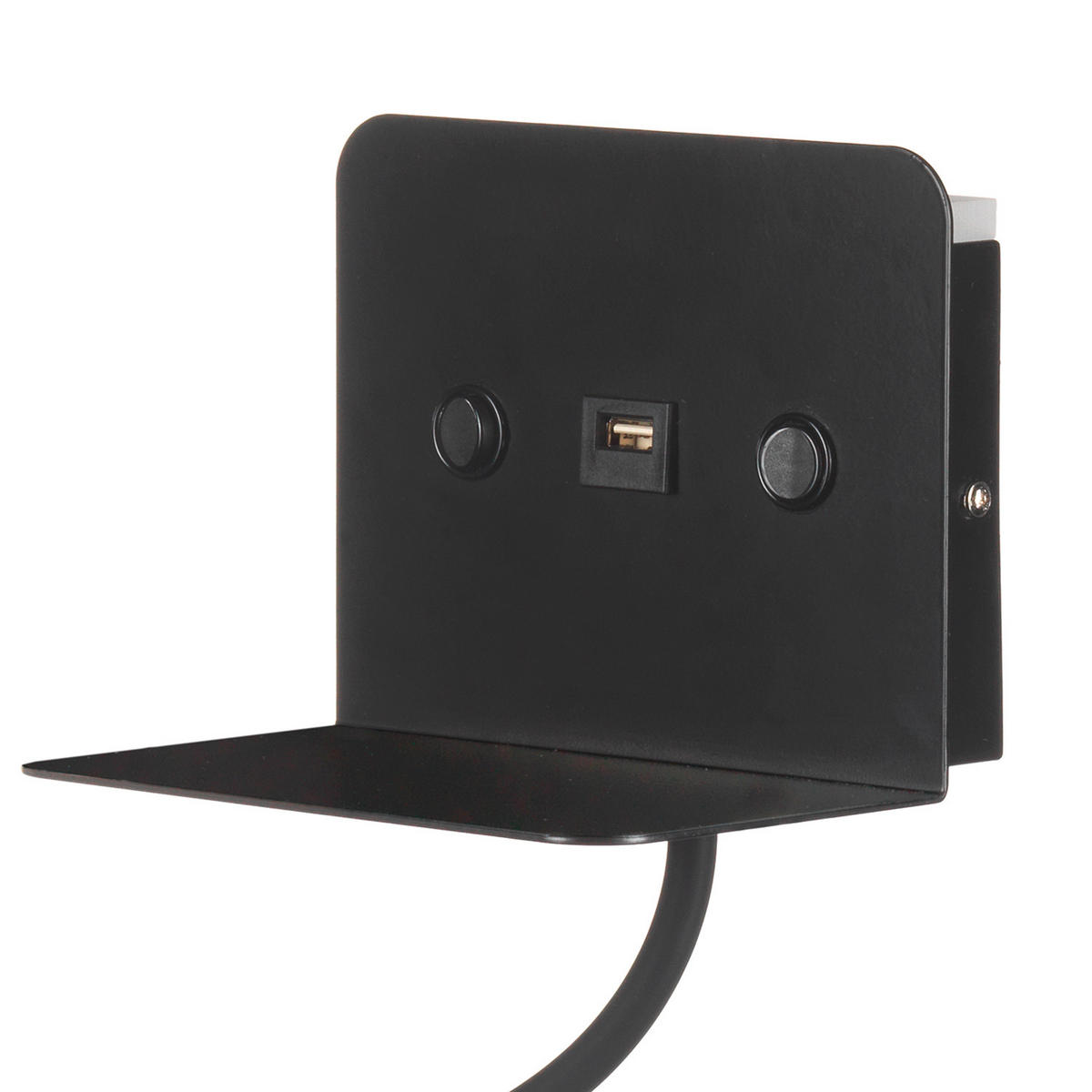 LED-WANDLEUCHTE 16/13/46 cm   - Schwarz, Basics, Metall (16/13/46cm)