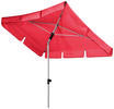 SONNENSCHIRM 180x120 cm Rot  - Silberfarben/Rot, KONVENTIONELL, Textil/Metall (180/120cm) - Doppler