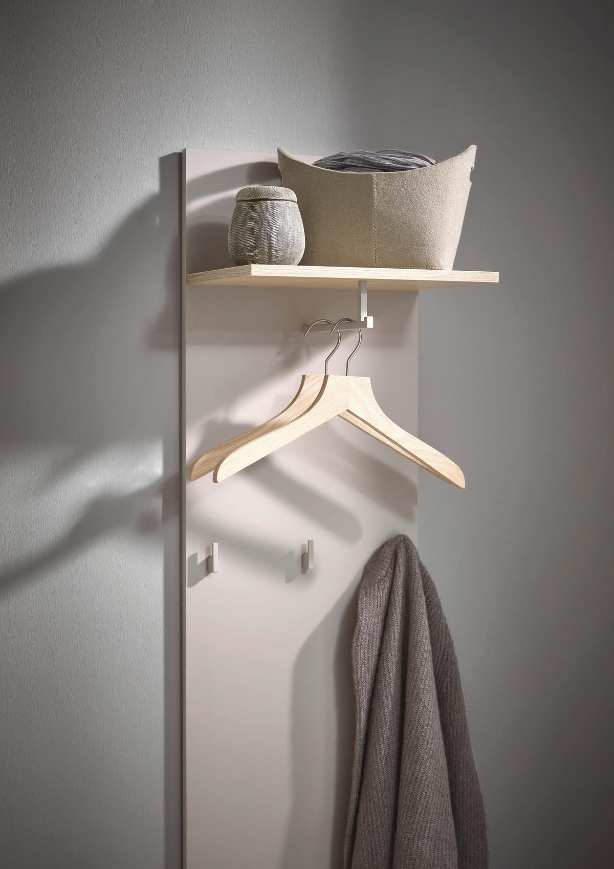 GARDEROBENPANEEL  in 40/170/28 cm  - Kaschmir, Design, Holzwerkstoff (40/170/28cm) - Voleo