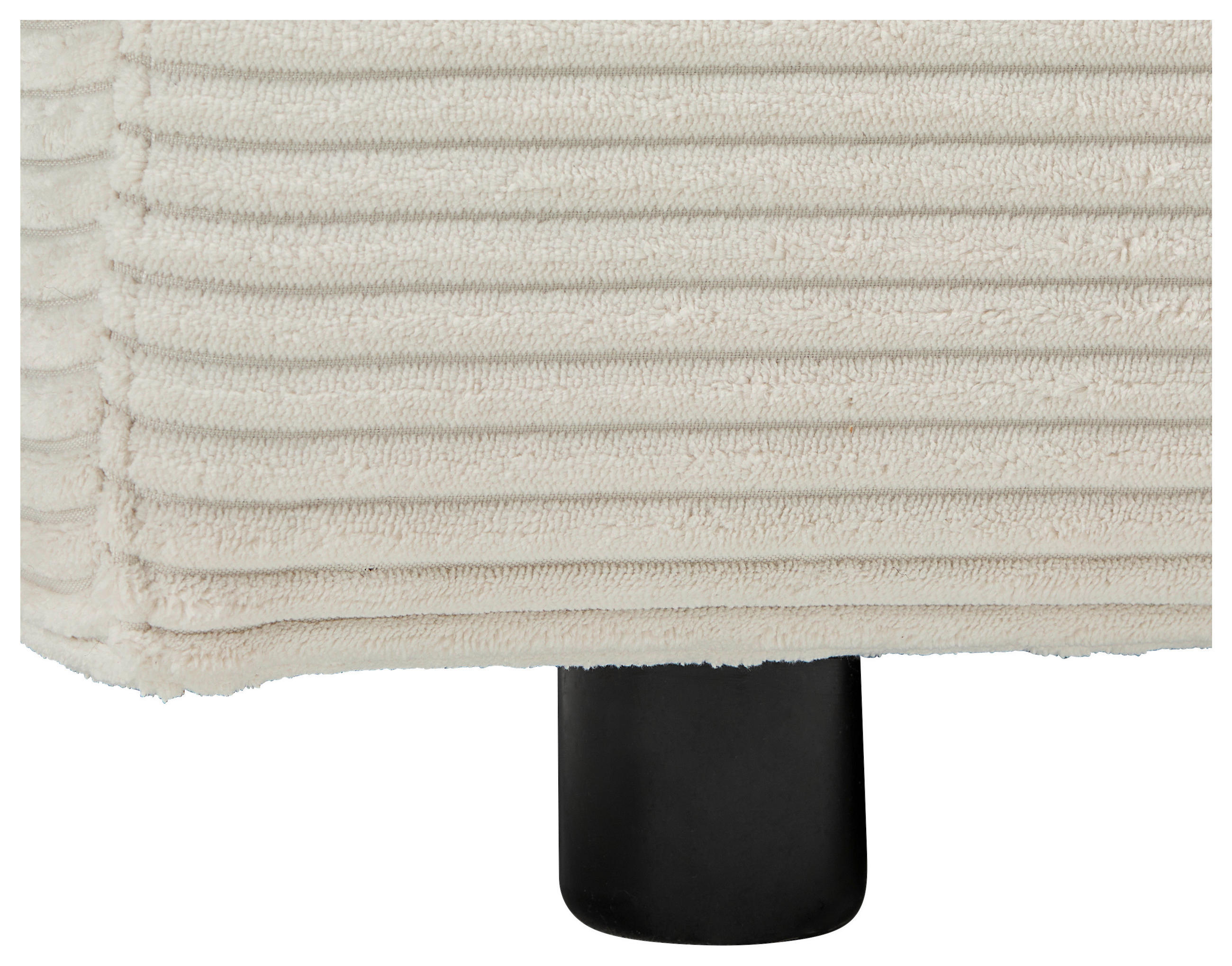 Thumbnail - Hom`in Ecksofa, Creme, Textil, 4-Sitzer, Füllung: Schaumstoff, Federn, Ottomane rechts, L-Form, 265x224 cm, Blauer Engel...