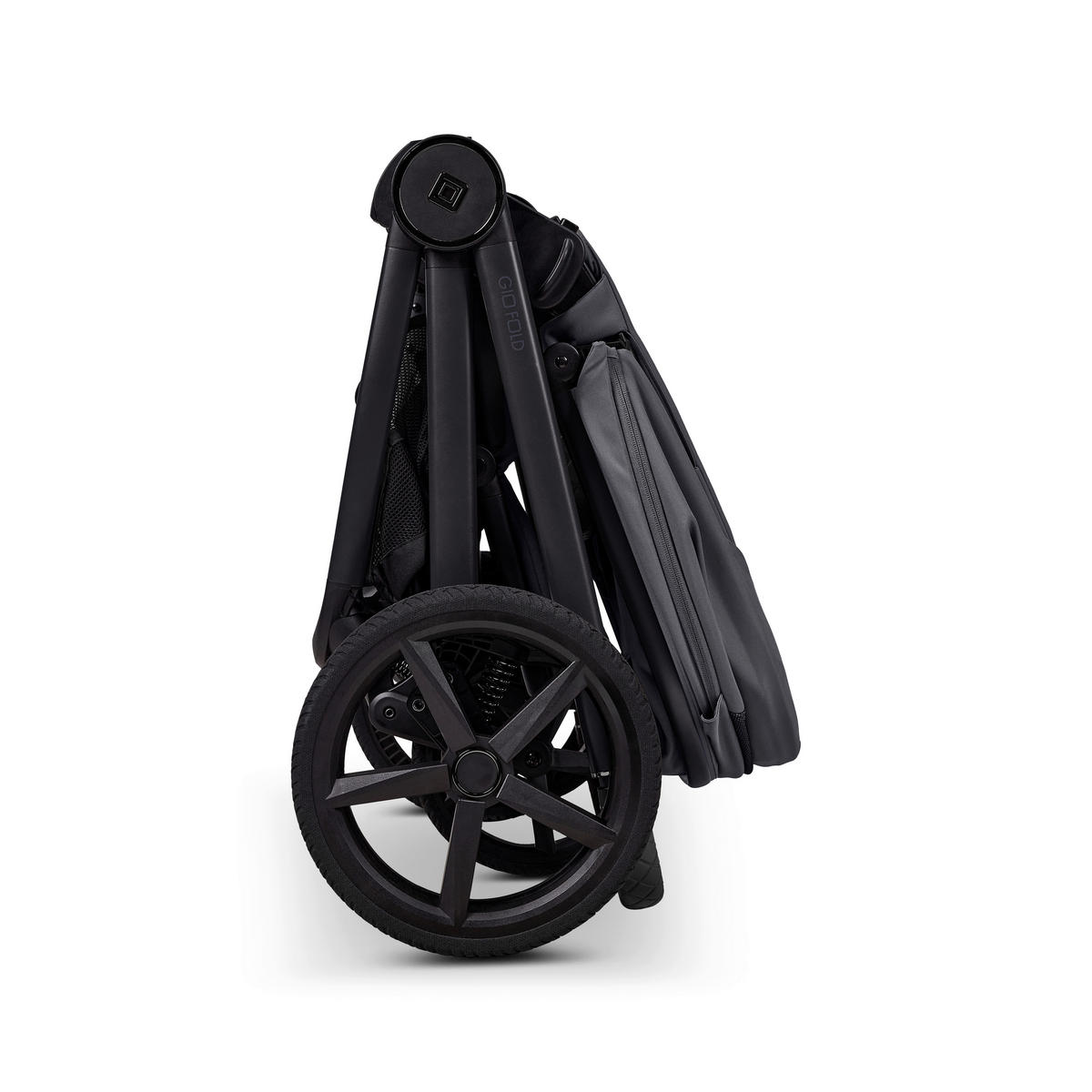 KINDERWAGENSET  GIO FOLD ETPU SET  graphite  - Hellgrau/Grau, Basics, Textil/Metall (120/58/92cm) - Moon Edition