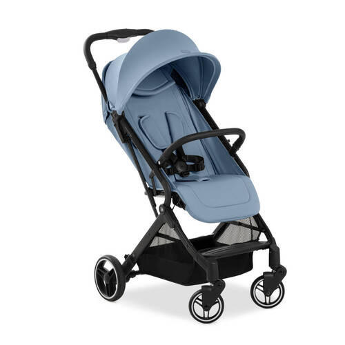 BUGGY TRAVEL N CARE PLUS  - Schwarz/Hellblau, Basics, Metall (81/51,5/105cm) - Hauck