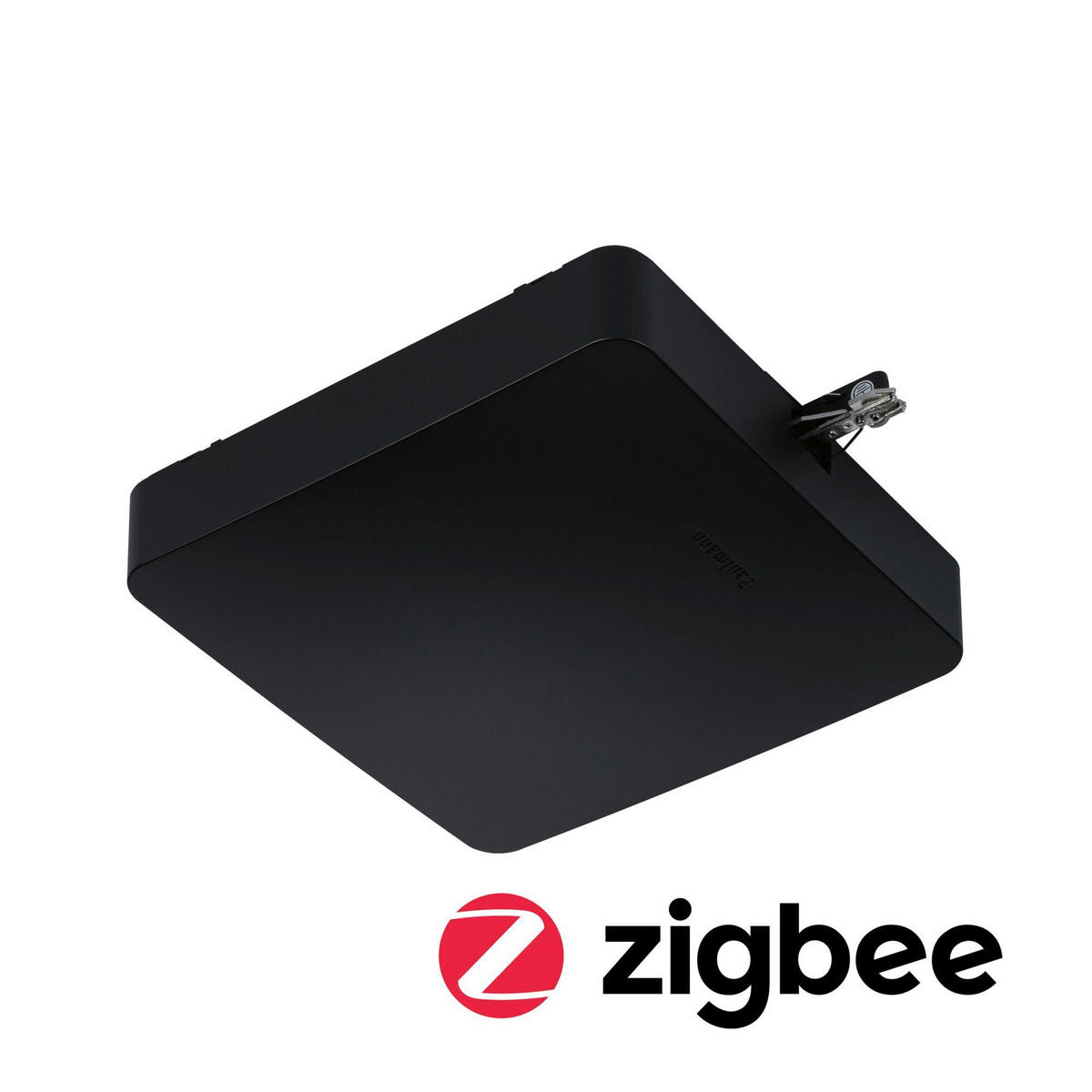 SCHIENENSYSTEM-EINSPEISER URail 22,7/4,8 cm   - Schwarz, Basics, Kunststoff (22,7/4,8cm) - Paulmann