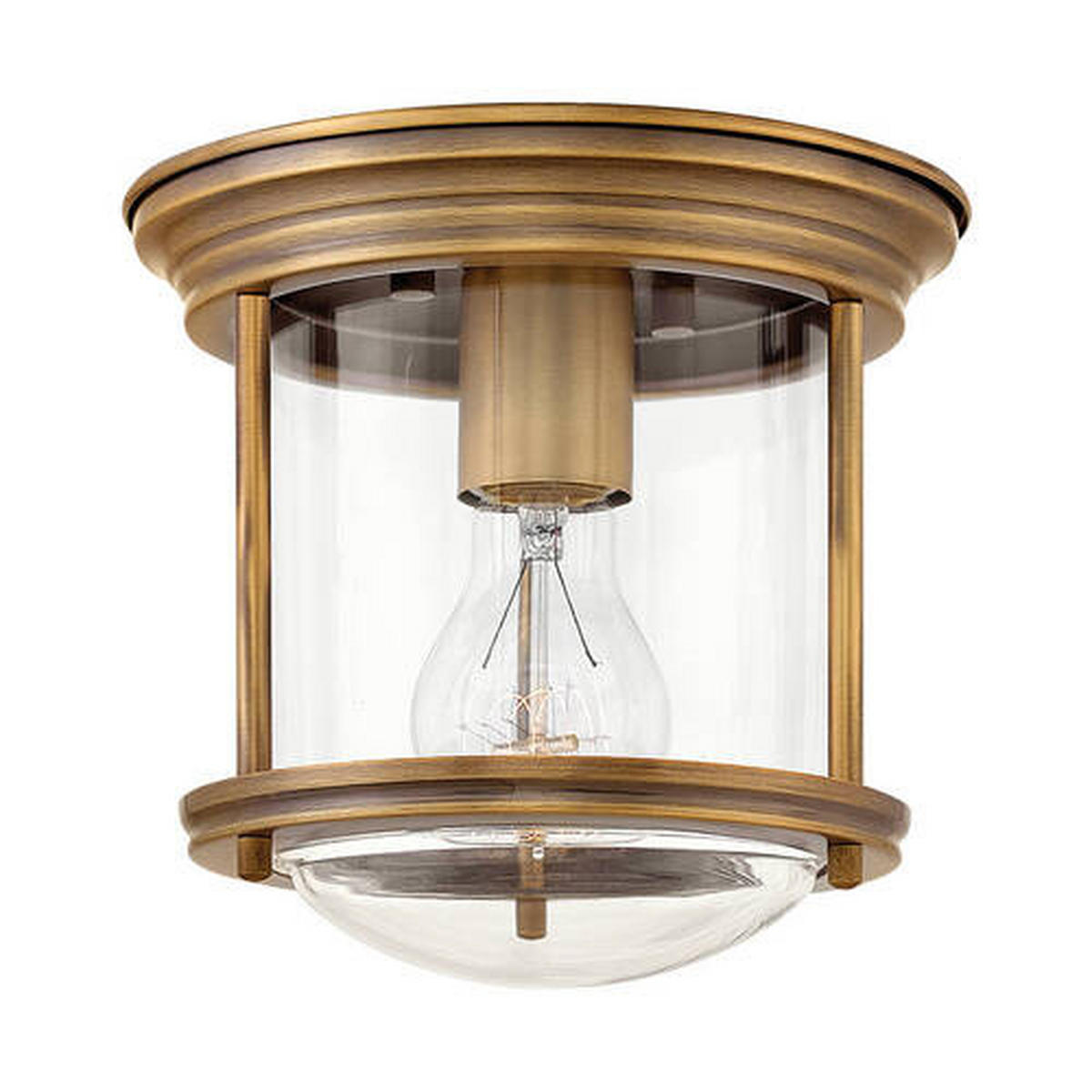 STROPNA SVETILKA Elstead Hadrian 19.6/18.5 cm   - barve brona, Konvencionalno, kovina/steklo (19.6/18.5cm) - Elstead Lighting
